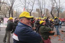 Agricultores Tiran Tomates En Madrid