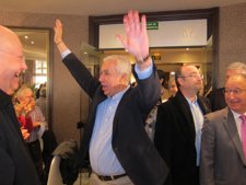 Javier Arenas A Su Llegada A Un Acto Con Mayores En Almería 
