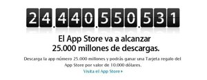 La App Store de Apple se encamina a los 25.000 millones de aplicaciones
