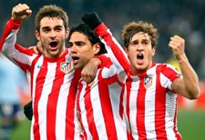 Adrián, Falcao Y Koke (Atlético Madrid)