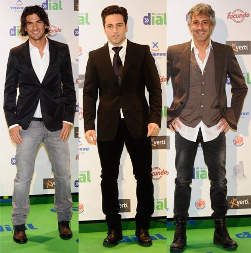 Hugo Salazar, David Bustamante Y Sergio Dalma En Los Premios Cadena Dial 