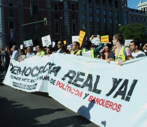 Primera Manifestación De Indignados Del 15-M El 15 De Mayo De 2011