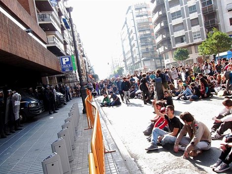 MANIFESTACI�N DE ESTUDIANTES