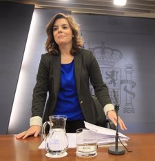 Soraya Sáenz De Santamaría En La RDP Del Consejo De Ministros