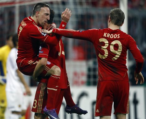 Ribery Celebra Un Gol Del Bayern
