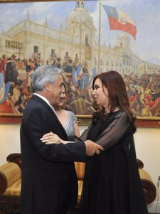 Sebastián Piñera Y Cristina Fernández De Kirchner.