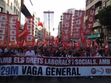 Manifestación Contra La Reforma Laboral En Valencia El 29M