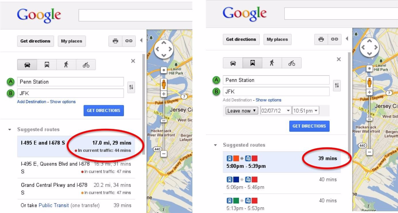 Tiempo En Función Del Tráfico Por Google Blog