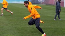 Dniel Alves En El Entrenamiento Del FC Barcelona