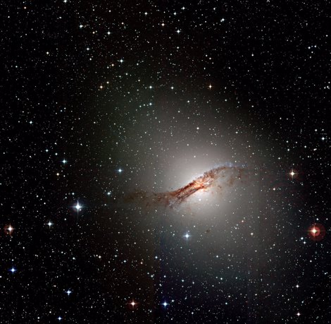This Is A Colour Composite Photo Of The Peculiar Galaxy Centaurus A (NGC 5128) ,
