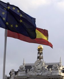 Bandera De España Y De La Unión Europea