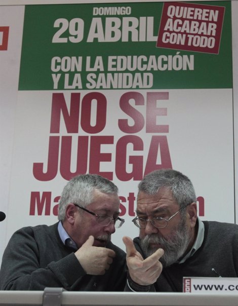 Ignacio Fernández Toxo Y Cándido Méndez