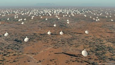 Foto: Tres países compartirán el mayor radiotelescopio con capacidad SETI (SKA PROJECT DEVELOPMENT OFFICE AND SWINBURNE ASTRO)