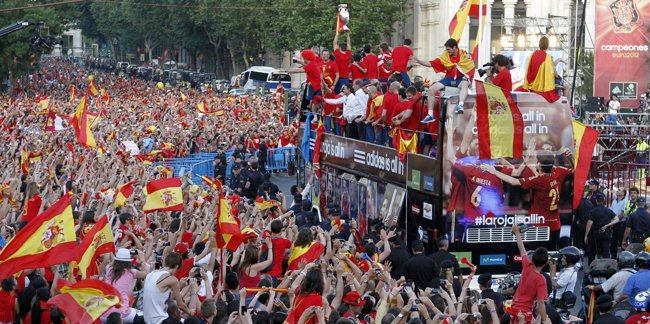 Foto: Cibeles celebra la Eurocopa (REUTERS)