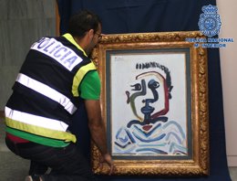 Foto: Cuatro detenidos por tratar de vender un Picasso falso por un millón de euros (POLICÍA NACIONAL)