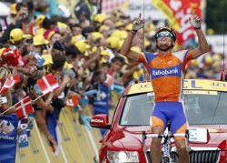 Luis León Sánchez gana la primera etapa de los Pirineos