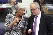 Christine Lagarde y Olli Rehn