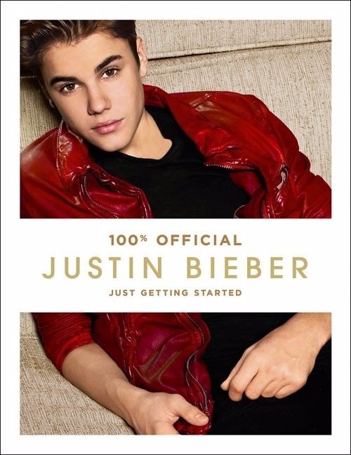 Portada Just Getting Started , nuevo libro de Justin Bieber