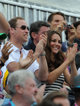 Los Duques de Cambridge animando a Zara Phillips