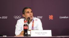 El seleccionador español Sergio Scariolo en rueda de prensa