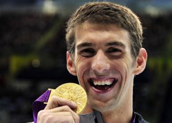 Phelps, 'triplete de oro' en Londres