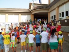 Niños en la escuela de verano