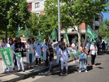 Manifestación del colectivo de Enfermería de Castilla y León