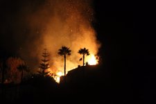Incendio Declarado En El Jardín De Una Casa En La Herradura