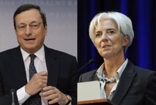 Mario Draghi (BCE) Y Christine Lagarde (FMI)