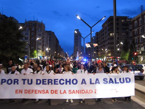 Manifestación sanidad y educación