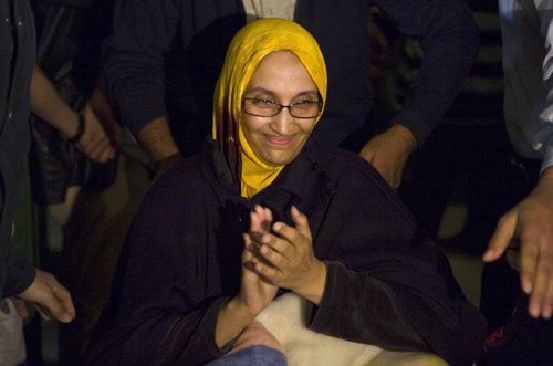 La activista Aminetu Haidar regresa a El Aaiún