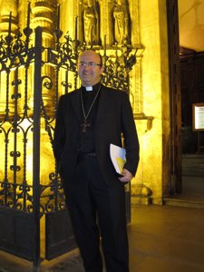 El obispo de San Sebastián, José Ignacio Munilla, en Zaragoza