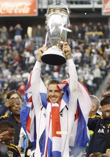 David Beckham, Los Ángeles Galaxy, con su segundo trofeo de la MLS