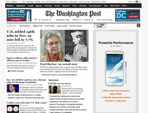 Página web The Washington Post