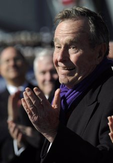 El expresidente de EEUU George W. H. Bush