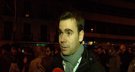 Protesta contra la corrupción en la sede del PP en Génova