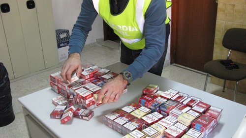 Cajetillas de tabaco decomisadas en la operación 'Recargo'