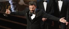 Ben Affleck accepts the award for best motion picture for Argo at the 85th Acade