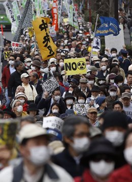 Protesta en Tokio contra la energía nuclear