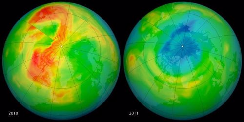 Agujero de ozono en el Ártico