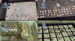 Falsificaciones de joyas intervenidas por la Policía Nacional