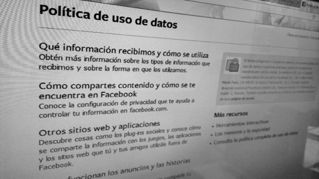 Política de privacidad de la red social Facebook