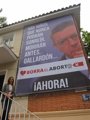 
                              Foto: Vallas publicitarias para pedir al Gobierno una ley de 'Aborto Cero'