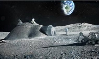 Foto: La ESA proyecta construir una base lunar enviando una impresora 3D (FOSTER + PARTNERS)