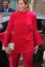
            Foto: La Reina Máxima se viste de rojo para llamar la atención contra la homofobia
