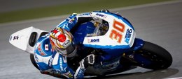 Foto: El japonés Nakagami (Kalex) logra la 'pole' en una sesión pasada por agua (MOTOGP.COM)