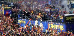 Foto: (Previa) El Barcelona quiere prolongar la fiesta ante el Valladolid (ALBERT GEA / REUTERS)