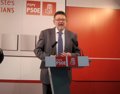 Foto: Puig (PSPV) diu que la Comunitat "necessita" una alternança "higiènica" per a "netejar totes les escombraries que hi ha" (EUROPA PRESS)