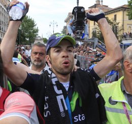 Foto: Visconti (Movistar): "Ganar una etapa era un sueño y en tres días he conseguido dos" (ROBERTO BETTINI)