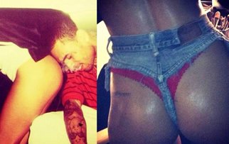 Rihanna y la ex de Chris Brown, Karrueche Tran: Batalla de traseros